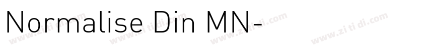 Normalise Din MN字体转换